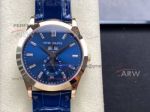 AAA replica TW factory Patek Philippe blue dial complex function chronograph watch 